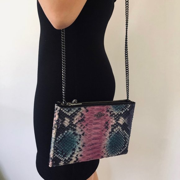 Coach Handbags - Coach Faux Snakeskin Crossbody